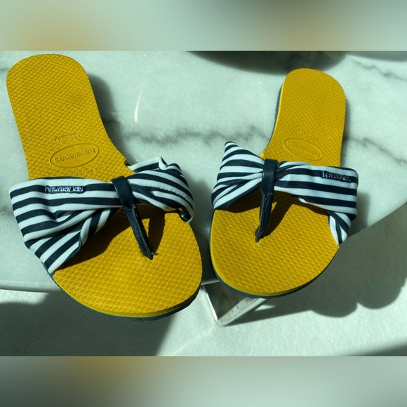 NEW Havaianas cute water compatible fabric top Size 35-36 - Picture 6 of 6